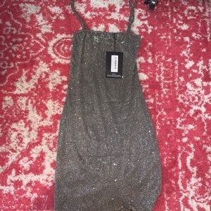 Pretty Little Thing glittery bodycon dress